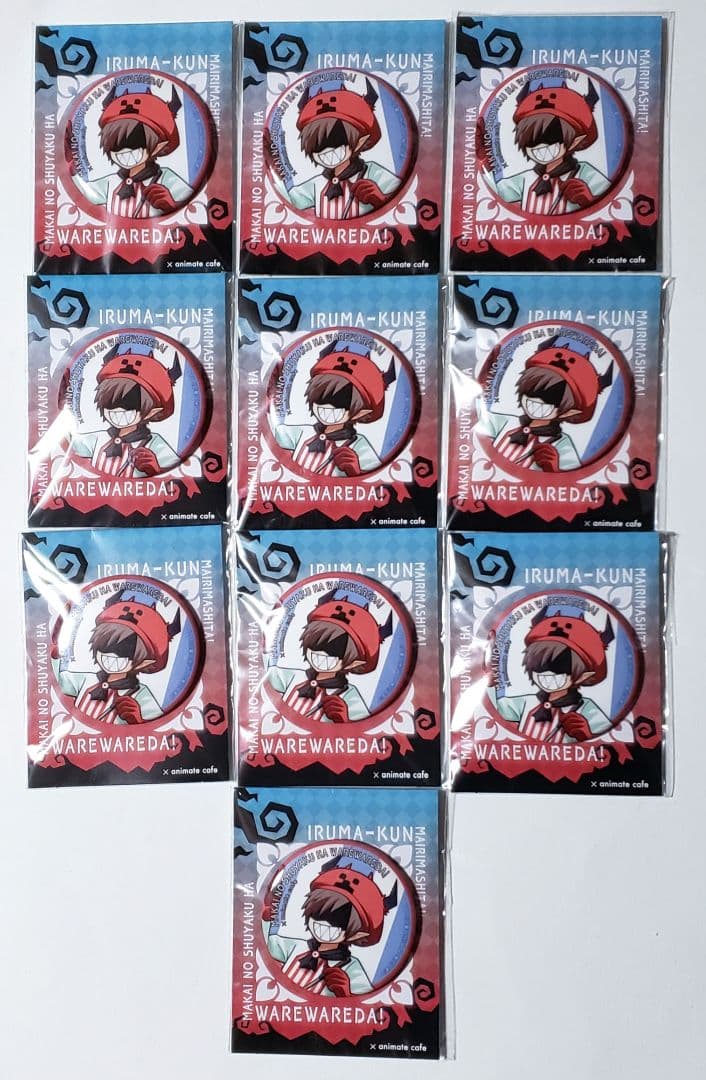 魔界の主役は我々だ アニメイトカフェ 缶バッジ ボンベ・ゾム 10個