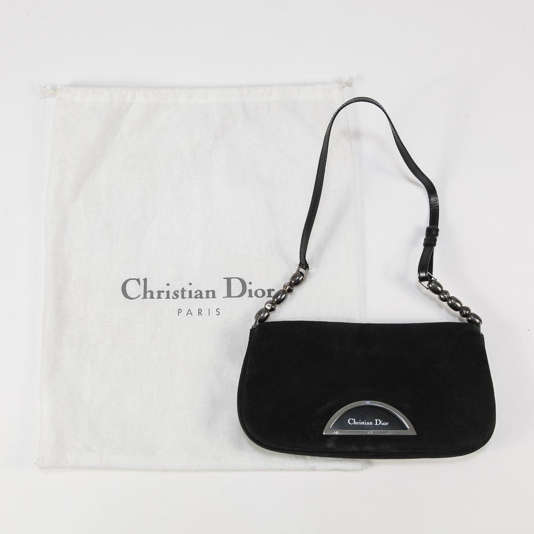 希少 Christian Dior マリスパール スエード ワンショルダーバッグ