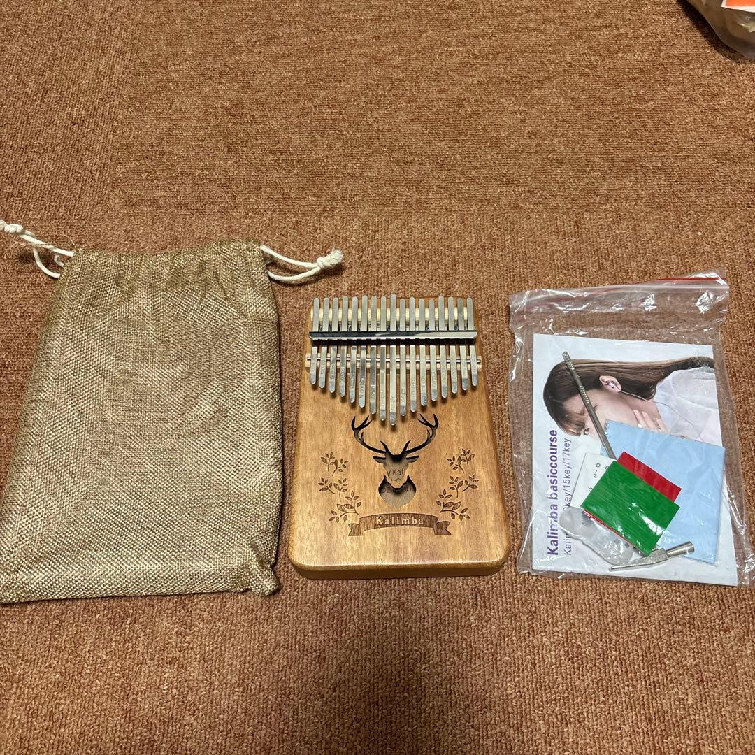木製 17弦 カリンバ 収納袋付き - メルカリ