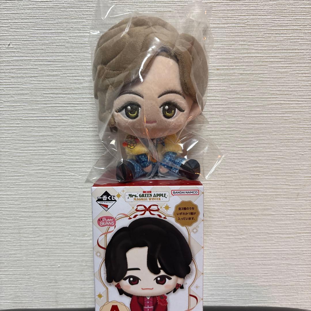 Mrs. GREEN APPLE 一番くじ A賞 ぬいぐるみマスコット 藤澤涼架 - メルカリ