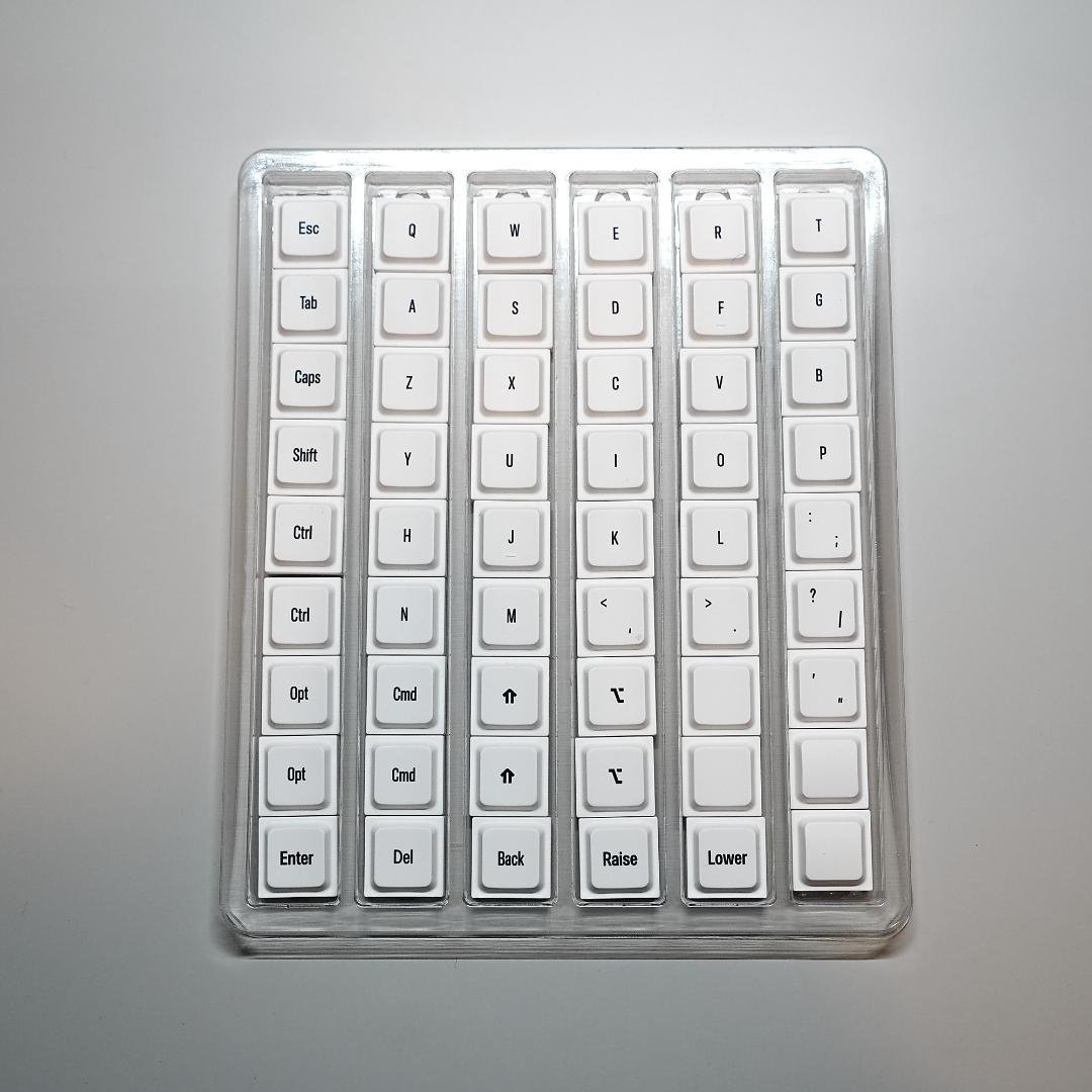 JezailFunder LAK キーキャップセット 白 Cornix - メルカリ