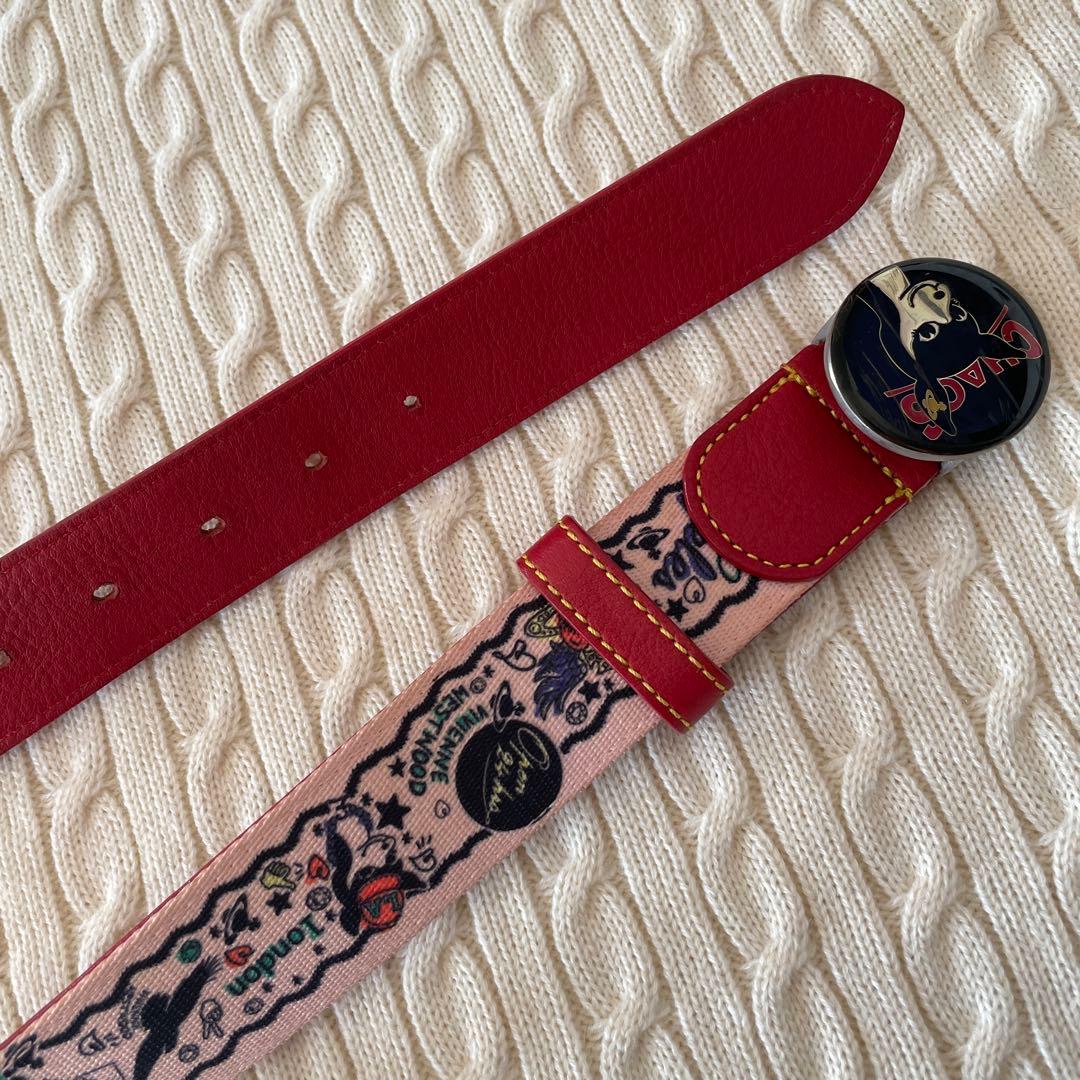vivienne westwood CHAOS バンビ ロゴ バックル ベルト CHAOS バンビ