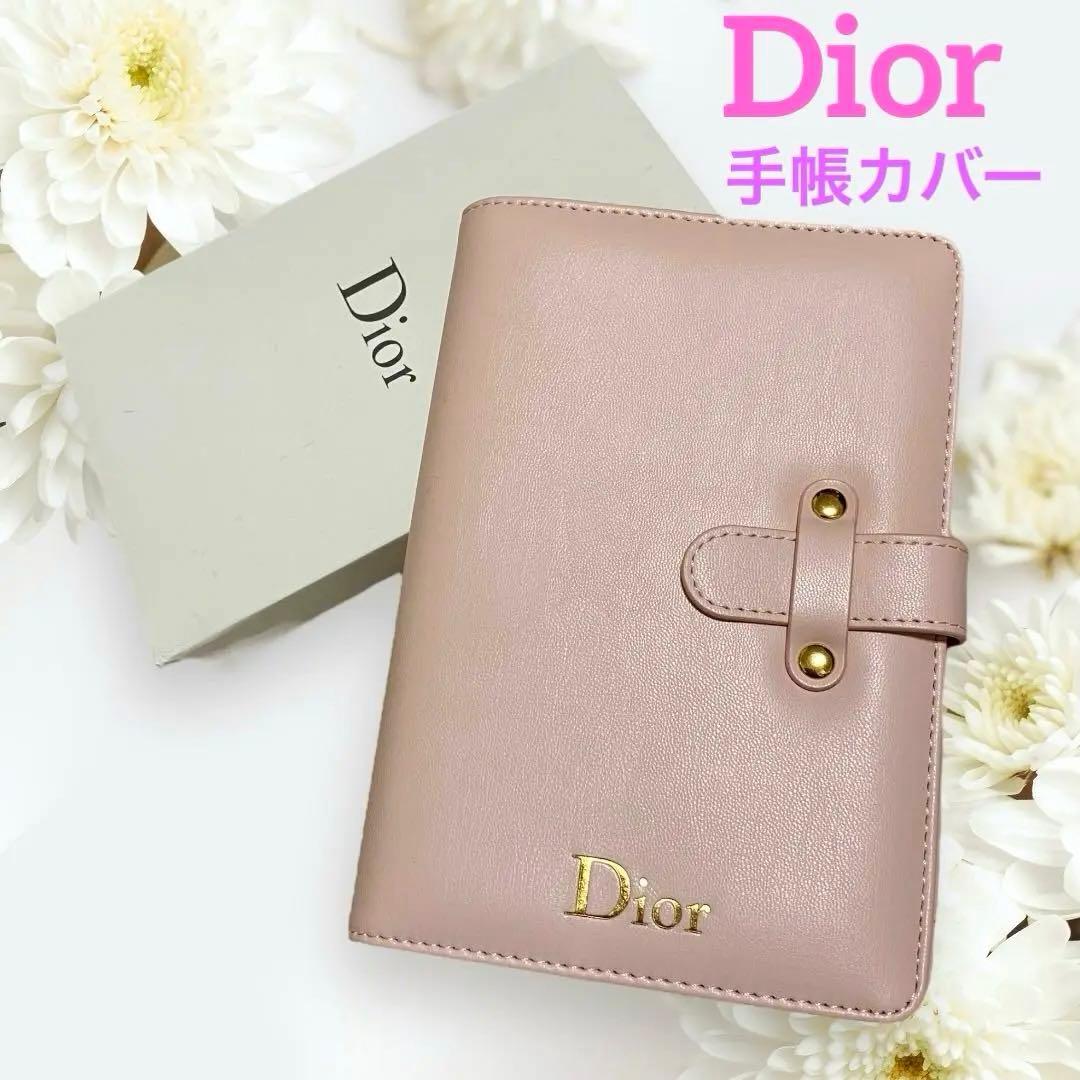 未使用品 Dior 手帳カバー ピンク ロゴ ディオール - メルカリ
