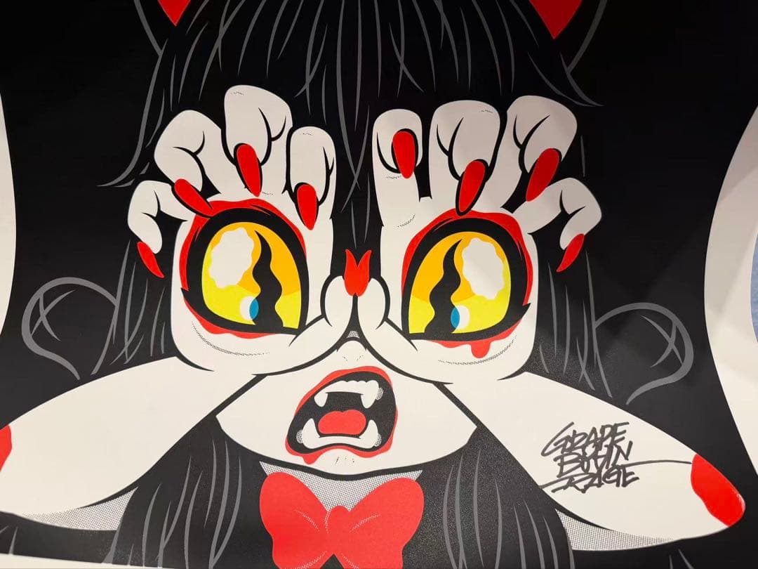 GRAPE BRAIN 戦慄！にぎるちゃん Silk Screen直筆サイン入り 222” GRAPE BRAIN 22nd ANNIV FEST ⚡️LINE UP⚡️ 