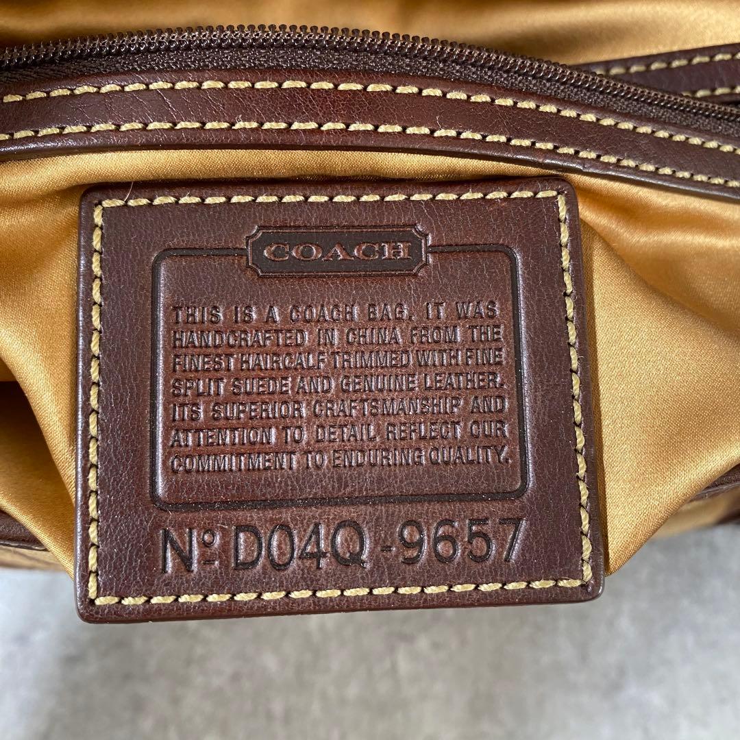 極美品 COACH ソーホー トート ワンショルダーバッグ レオパード