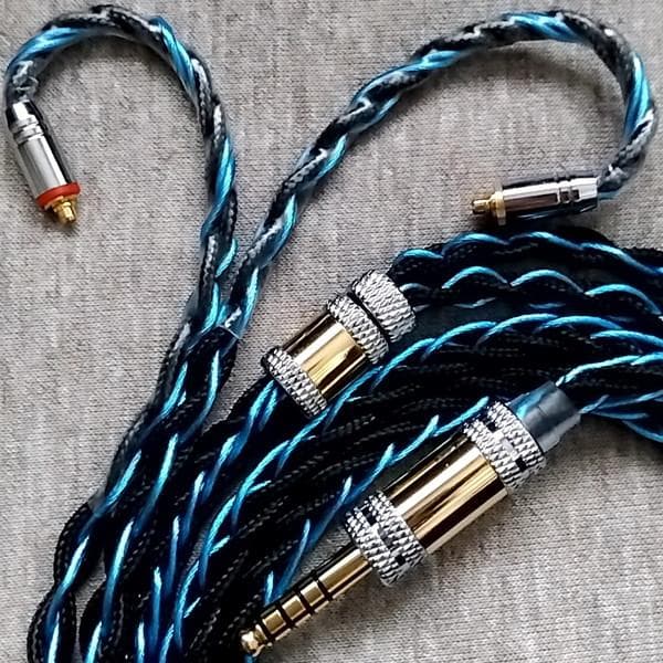 XINHS HS68 8N OCC 8芯 MMCX 4.4mm バランスケーブル