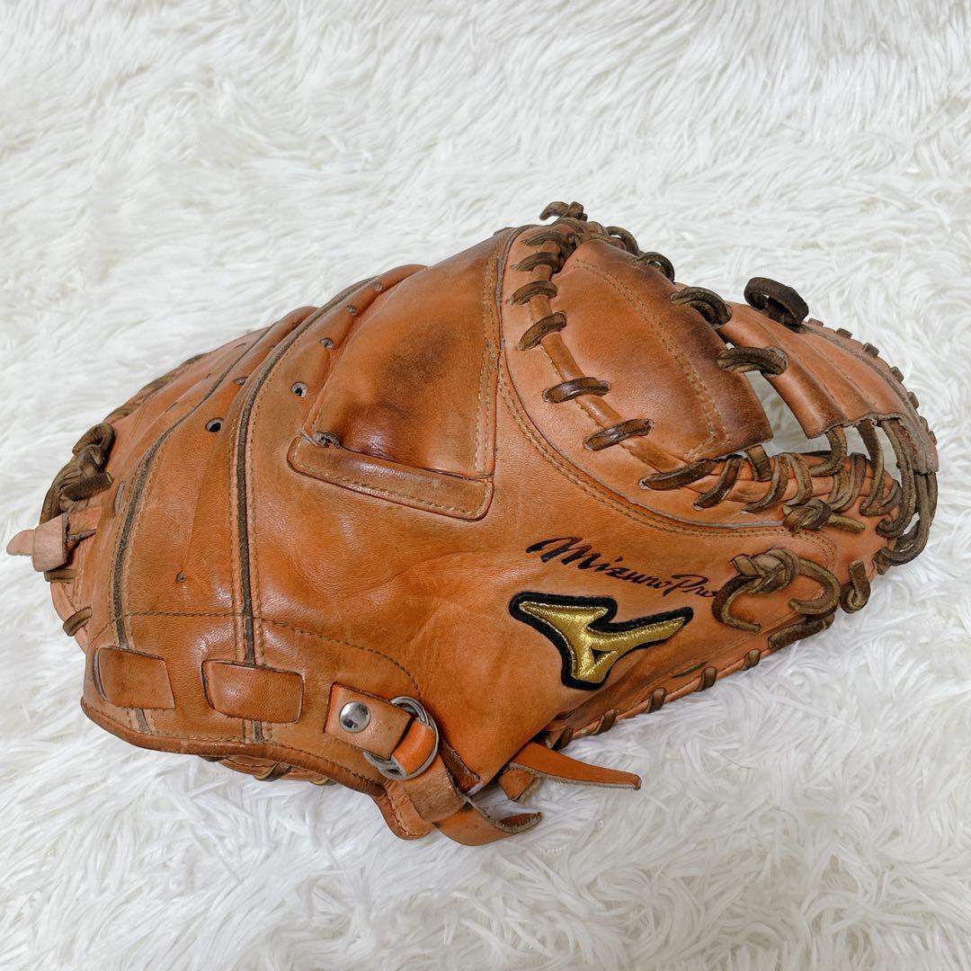 【良品】ミズノプロ キャッチャーミット 硬式　オレンジ　SDT-183 良品】ミズノプロ キャッチャーミット 硬式 オレンジ SDT-183 - メルカリ