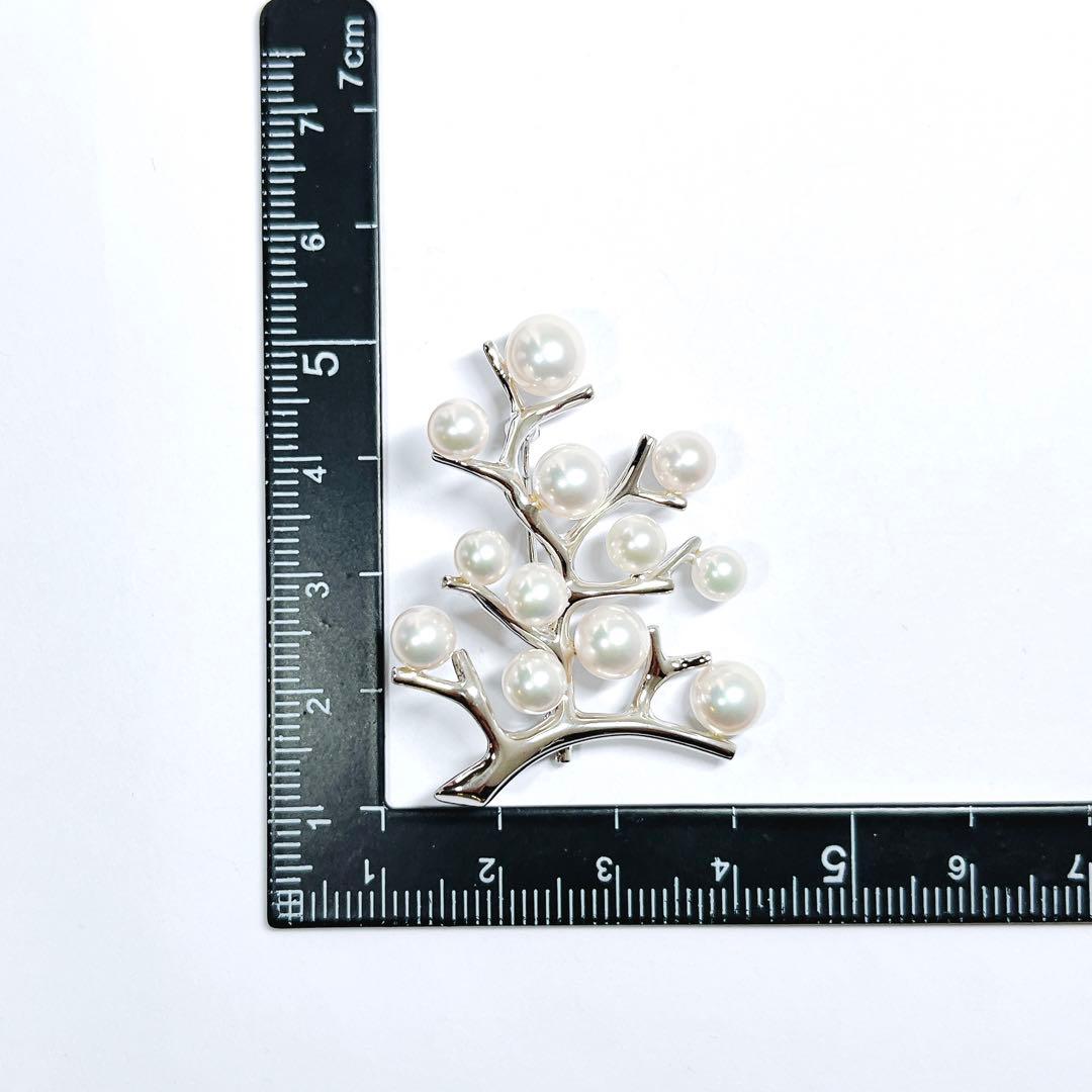 現行品・極美品】✨ミキモト パール ブローチ 幸福の木 ラージサイズ