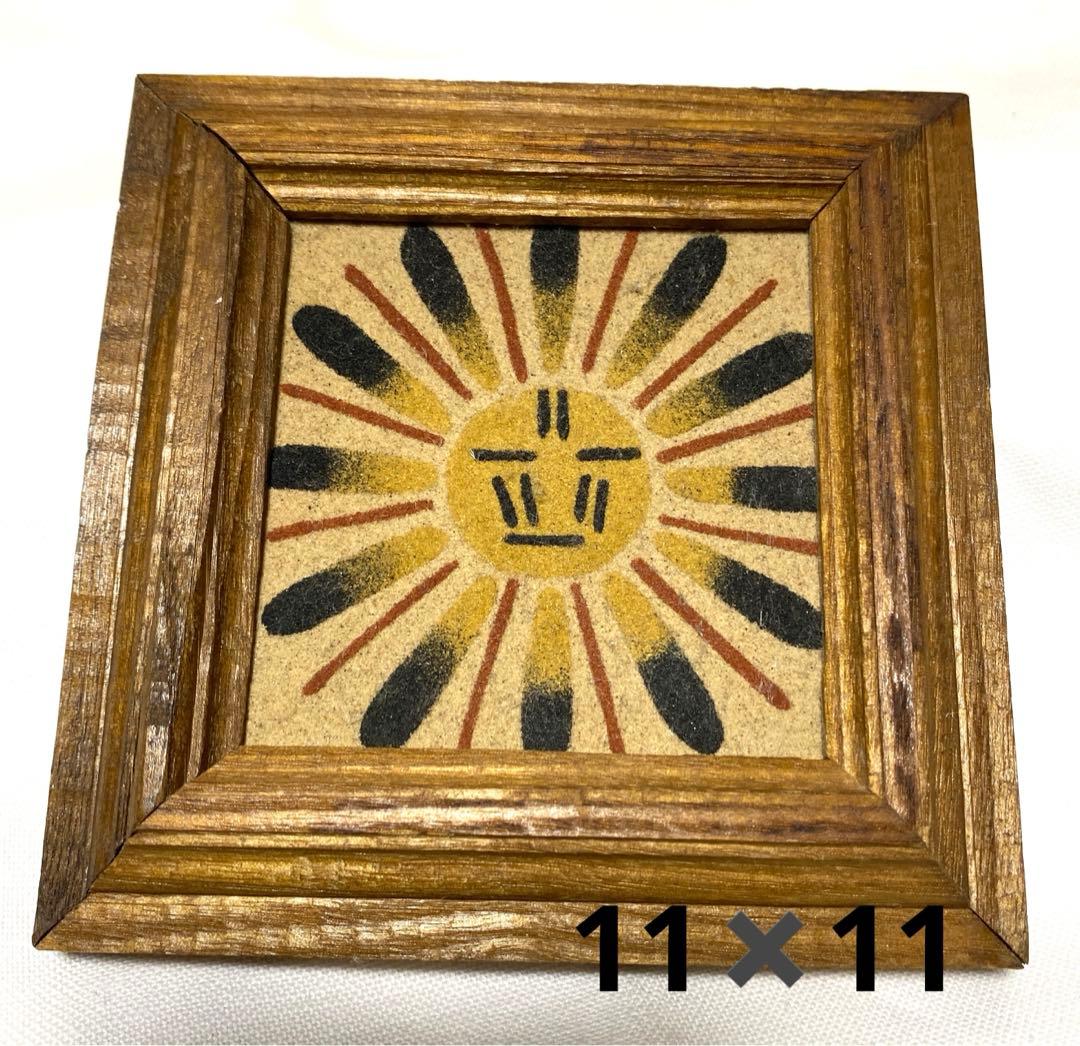 ナバホ族 サンドアート ネイティブアメリカン 壁掛け インディアン