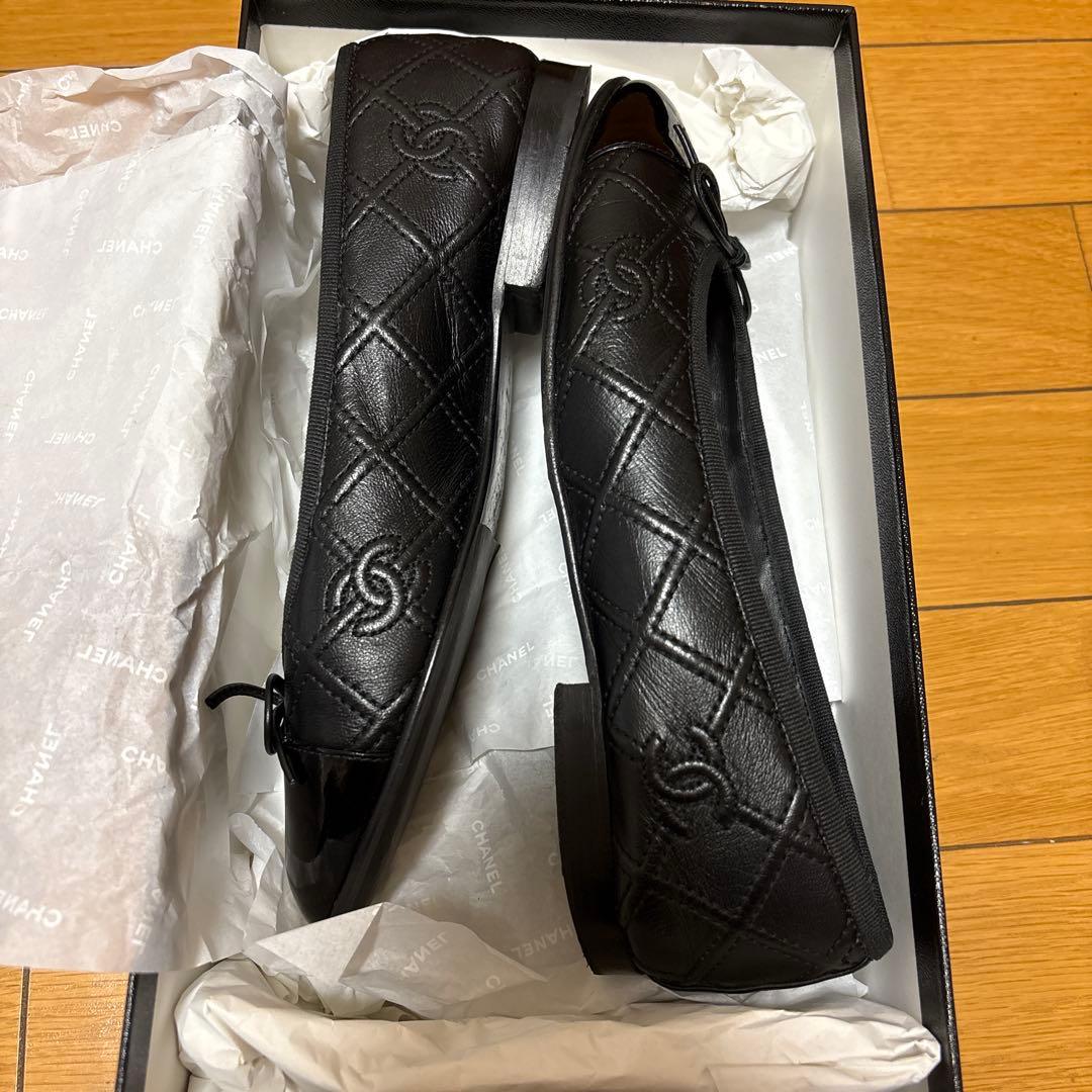 CHANEL シャネル バレエシューズ フラットシューズ 37サイズ - メルカリ