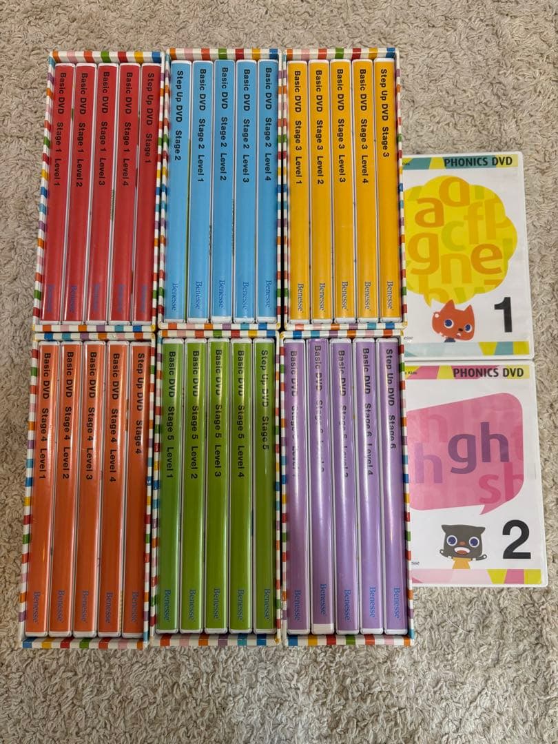 ワールドワイドキッズ DVDセット全巻 Phonics DVD ①② - メルカリ