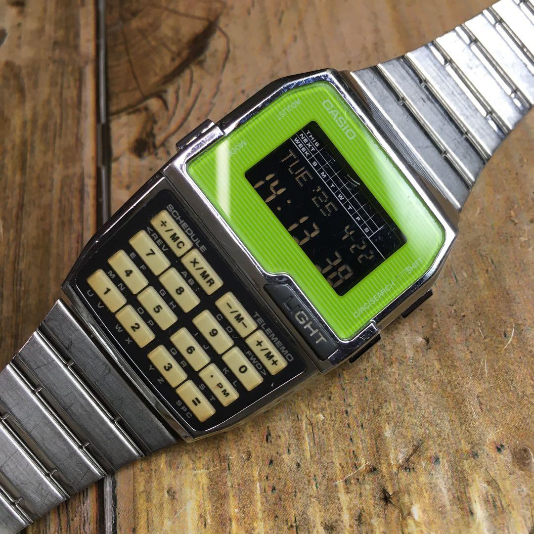 レア◇中古動品◇DBC-1500◇カシオ データバンク カリキュレーター◇黄