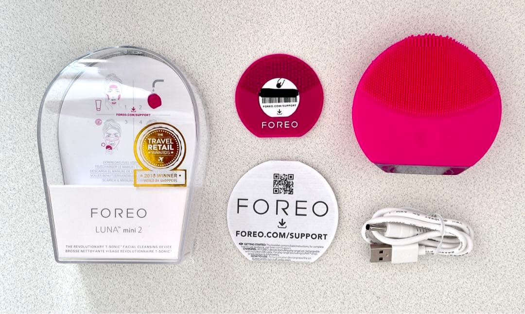 ボディ・フェイスケア FOREO LUNA mini 2 LUNA Mini 2 - Pearl Pink by Foreo for Women - 1 Pc Cleansing Brush