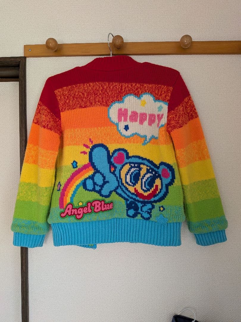 Angel Blue レインボー ニットジャケット リバーシブル 150 - メルカリ
