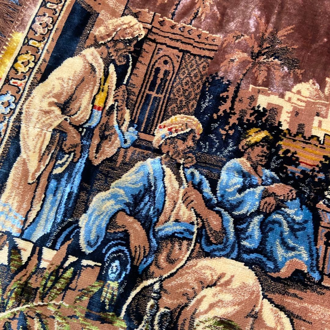 ヴィンテージ 中東 アラビア 壁掛けタペストリー ラグ