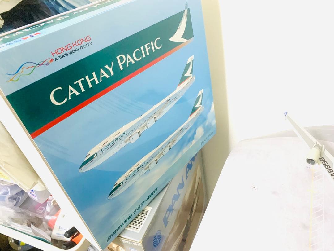 昭和ろく様専用です‼️1／200キャセイパシフィック航空B747
