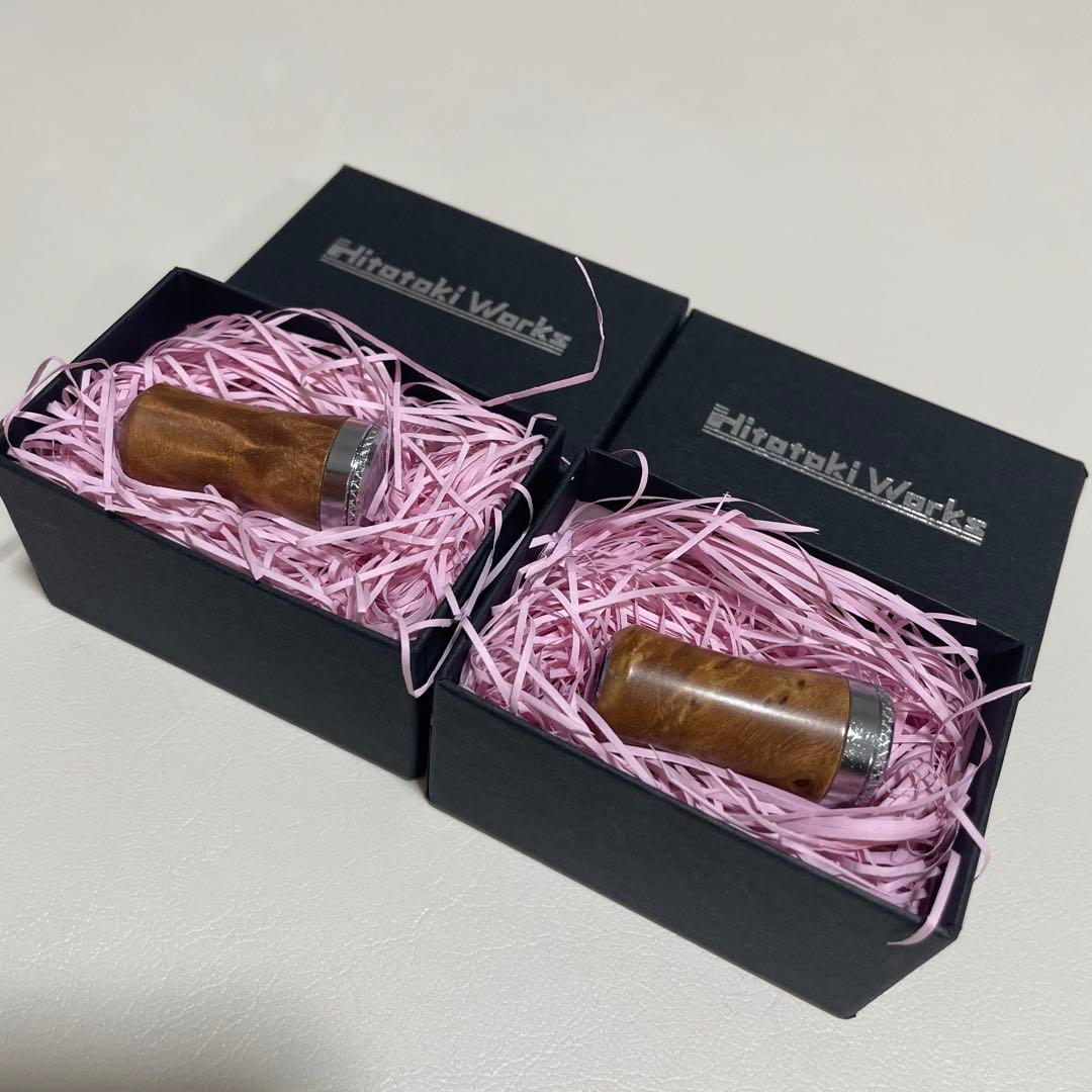 ヒトトキワークス　ウッドノブ2個セット ウッドノブ