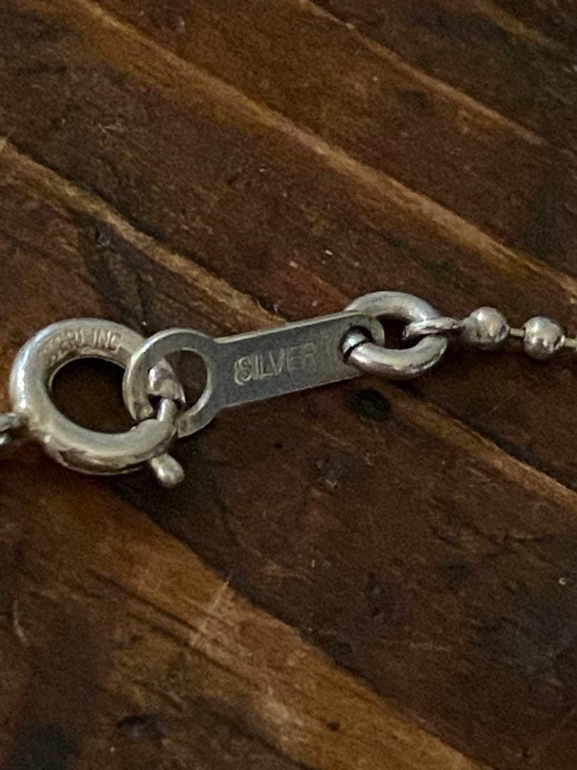 ヴィンテージ Esso マスコット ネックレス Silver 925チェーン - メルカリ