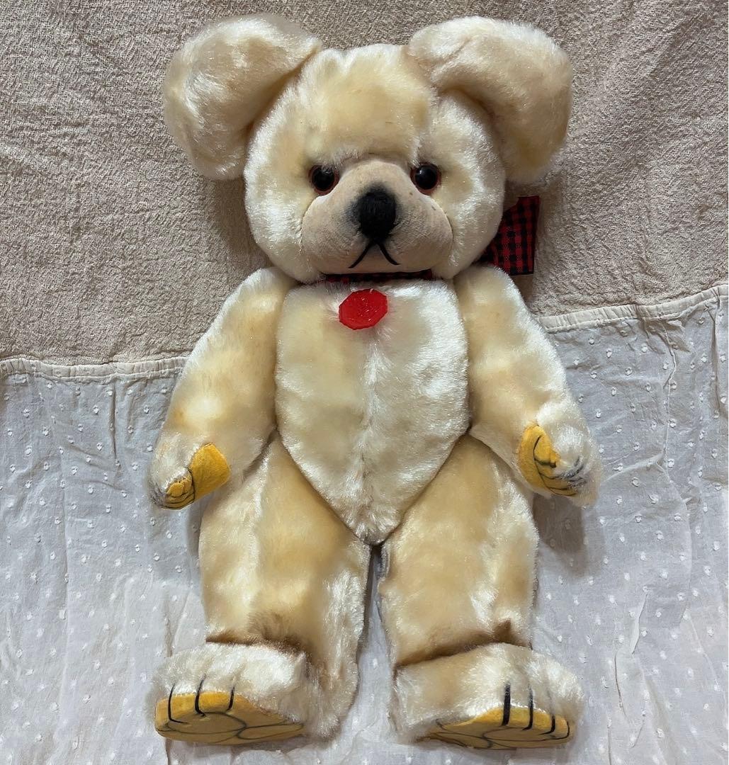 箱付き 当時物 昭和レトロ ぬいぐるみ くま 人形 テディベア レトロ