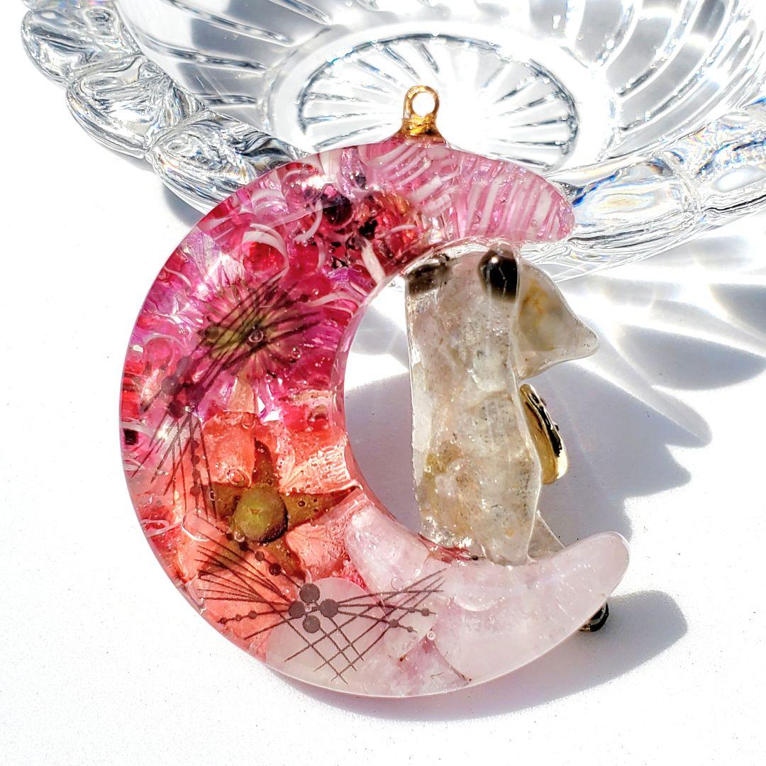 やっちゃん様専用 佐竹ガラス・天然石のフラワー オルゴナイト レジン