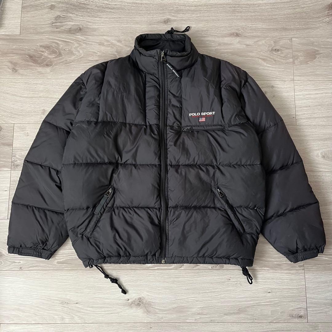 90s POLO SPORT ポロスポーツ ラルフローレン ダウンジャケット 黒