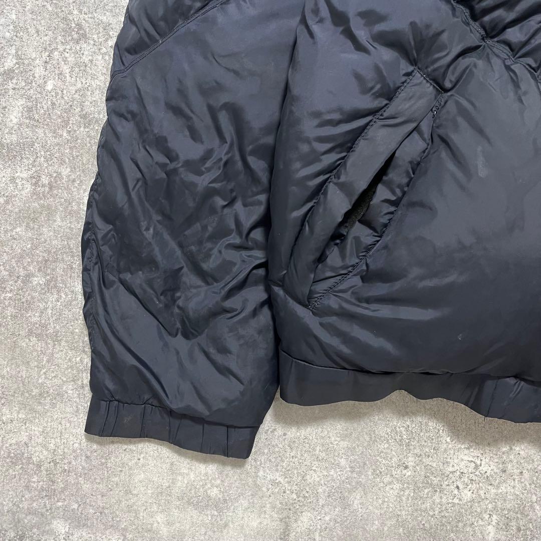 old stussy ダウンジャケット 90s 紺タグ L ネイビー 同色ロゴ - メルカリ