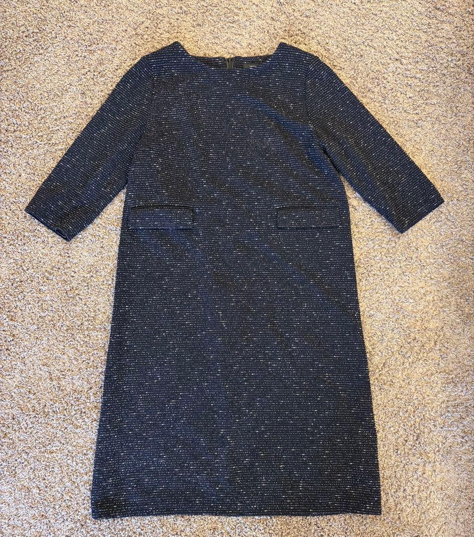 今期アンタイトル ツイードライクジャージ サックワンピース 新品 42