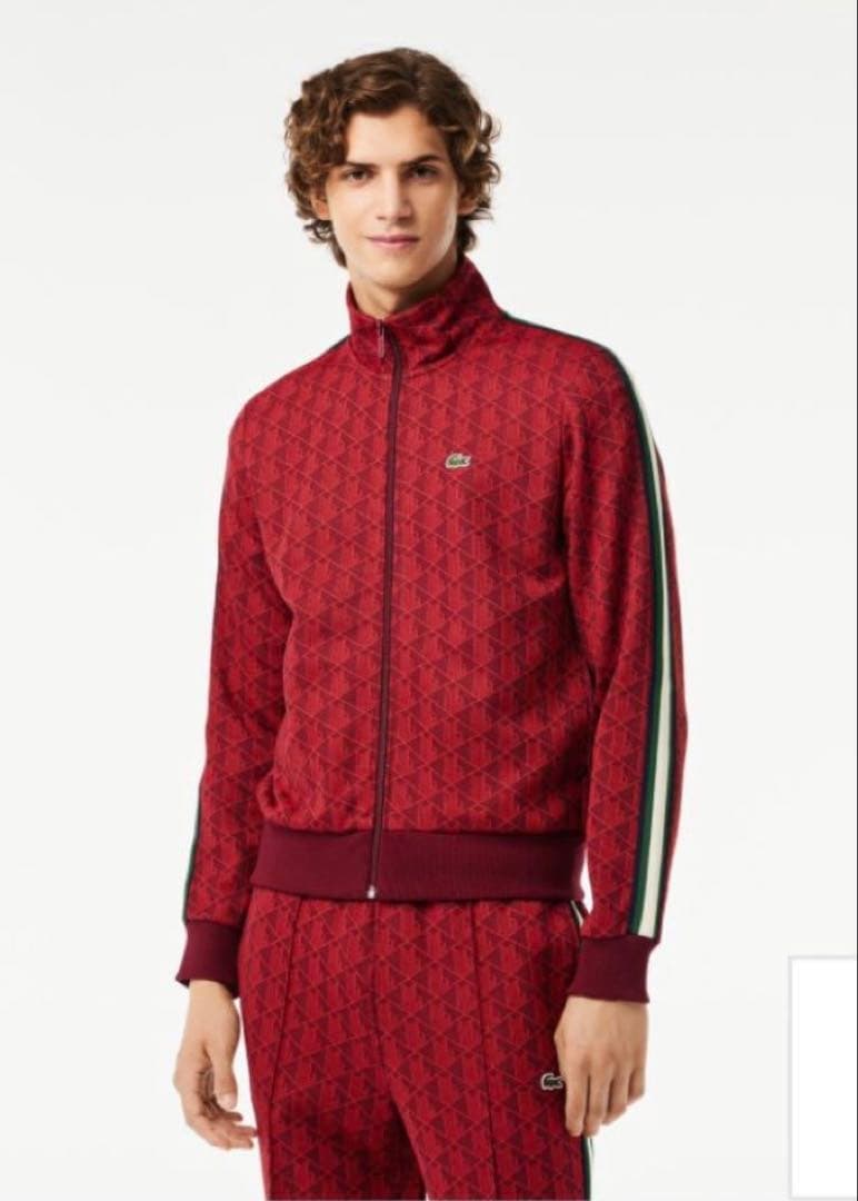 ラコステ セットアップ モノグラム 赤 - メルカリ