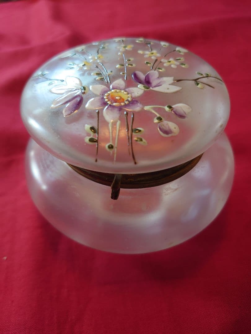 フランス1900s'ボンボニエール エナメルハンドペイント(花絵) - メルカリ