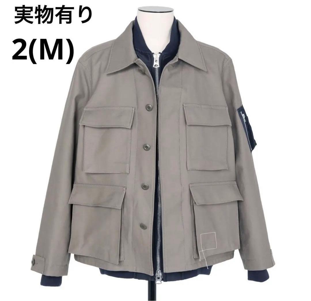 SACAI WTAPS Cotton Back Satin Jacket 2 M - メルカリ