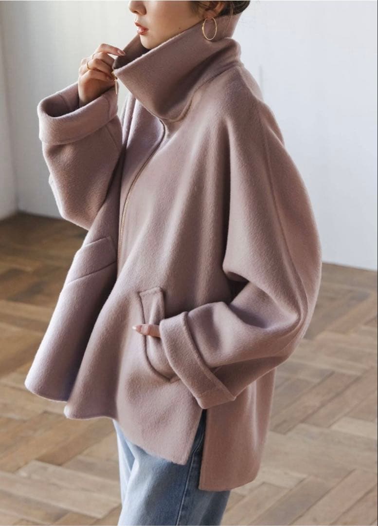 Noble ノーブル キャメルミックスリバージップコート 追加》キャメルミックスリバージップコート | ノーブル(Noble