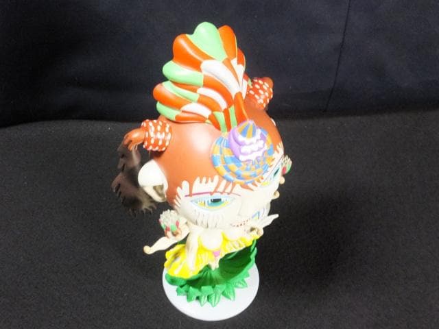 現代美術 田名網敬一 直筆サイン『KANNON観音菩薩像』立体ペイント