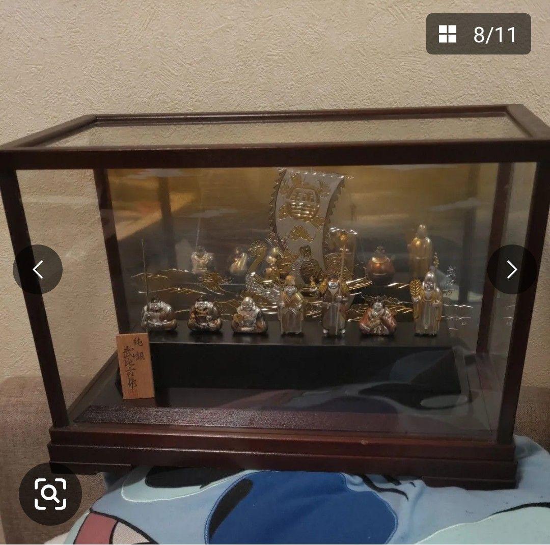 や*ん様 武比古 純銀 恵比寿 大黒 七福神 置物 オブジェ 縁起物 - メルカリ