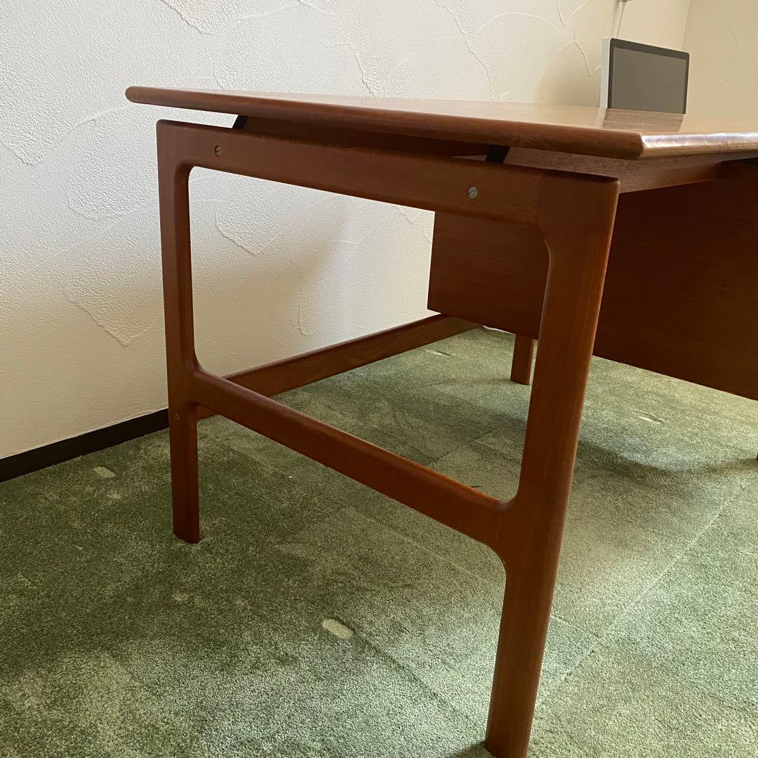 G.V.mobler 北欧 デンマーク製 チーク材 片袖デスク
