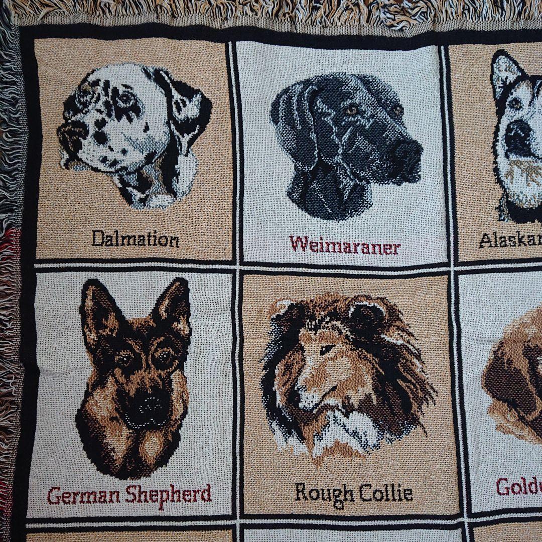 新品】DOG (20犬種)柄 ラグ/カバー MADE IN U.S.A - メルカリ