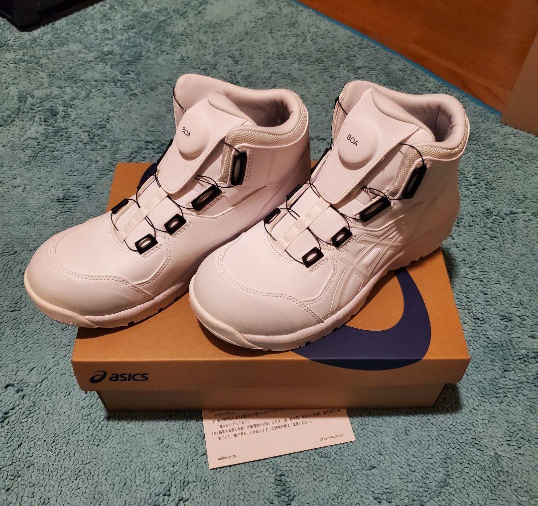 限定カラー アシックス asics 安全靴 CP304 ホワイト　white ASICS（アシックス） ウィンジョブ CP304 Boa ホワイト×ホワイト 限定