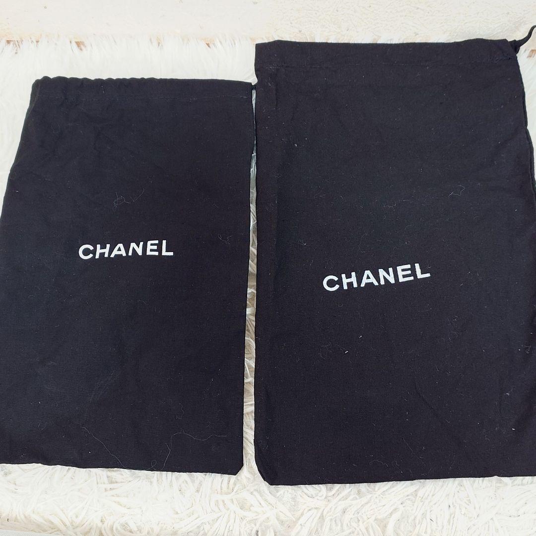 シャネル ミュール チェーン ココマーク ウッドソール 36c エナメル