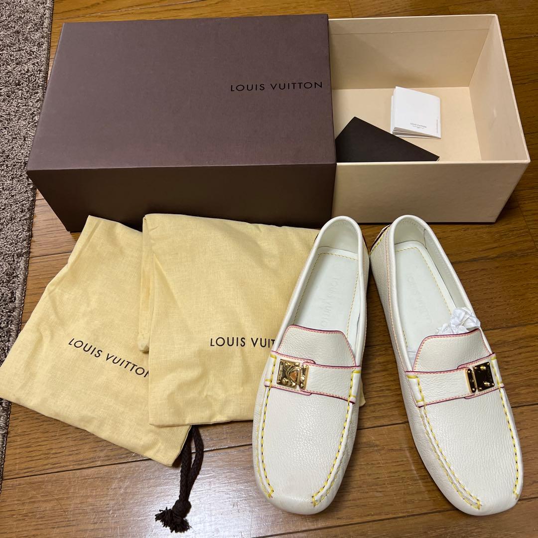 LOUIS VUITTON アイボリー ローファー靴　モカシンレディース　箱付 LV マレ ローファー ｜ルイ・ヴィトン 公式サイト - 1ACXD4