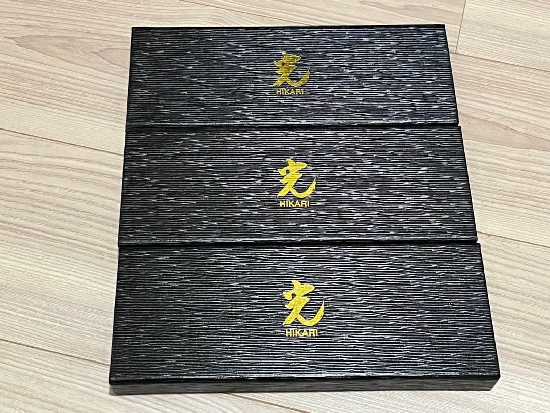 美品 光 シザー スキT-37、E-2、E-6 3本セット スタイリングレザー