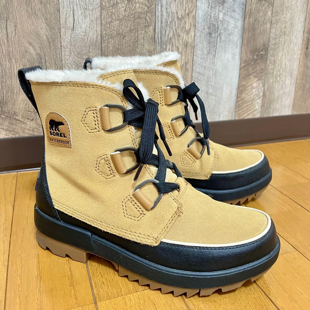 美品】SOREL スノーブーツ 25cm レディース ベージュ 防水 - メルカリ