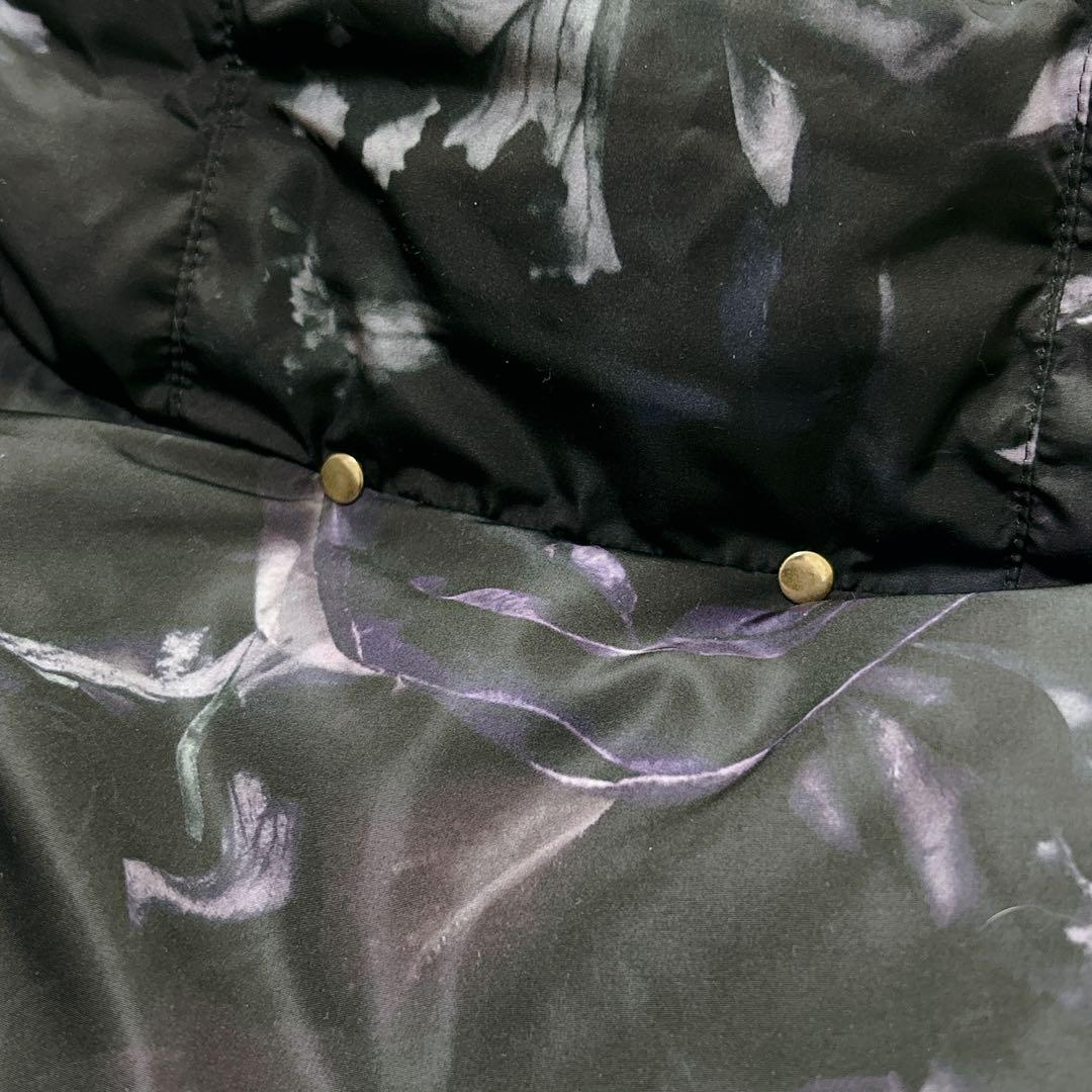 美品 ポールスミス 花柄 ダウンジャケット ハーフジップ プルオーバー