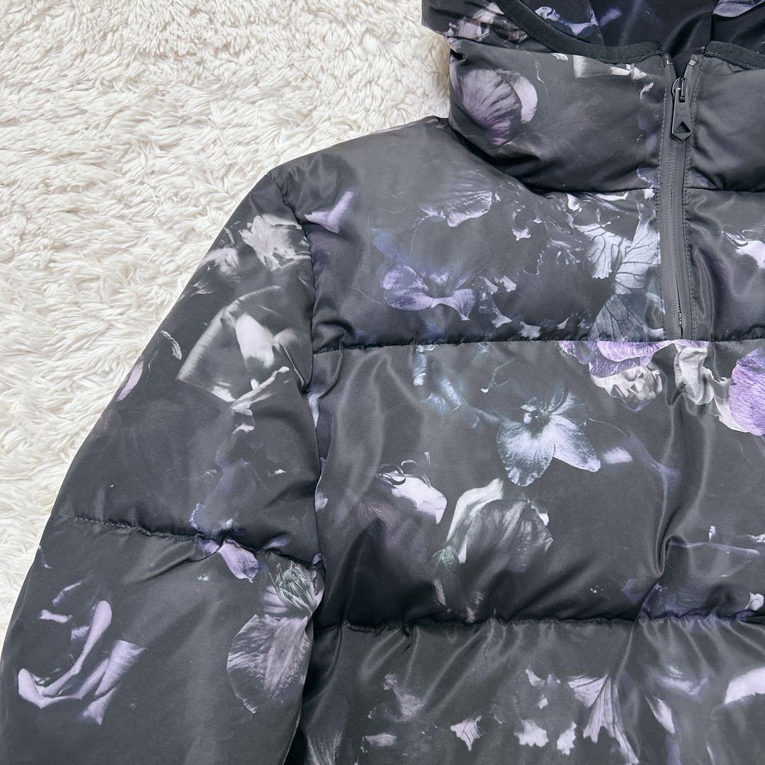 美品 ポールスミス 花柄 ダウンジャケット ハーフジップ プルオーバー