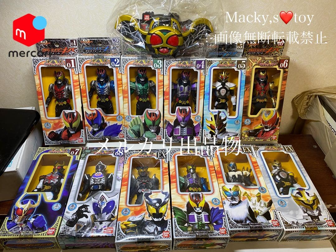 仮面ライダーキバ　ライダーヒーローシリーズ12個　キバット プレイヒーロー2008 仮面ライダーキバ2 12個セット (食玩) - ホビー