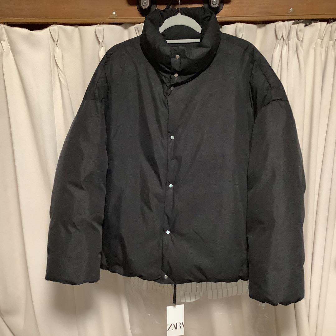 ZARA ザラ クロップド パフ ジャケット XL - メルカリ