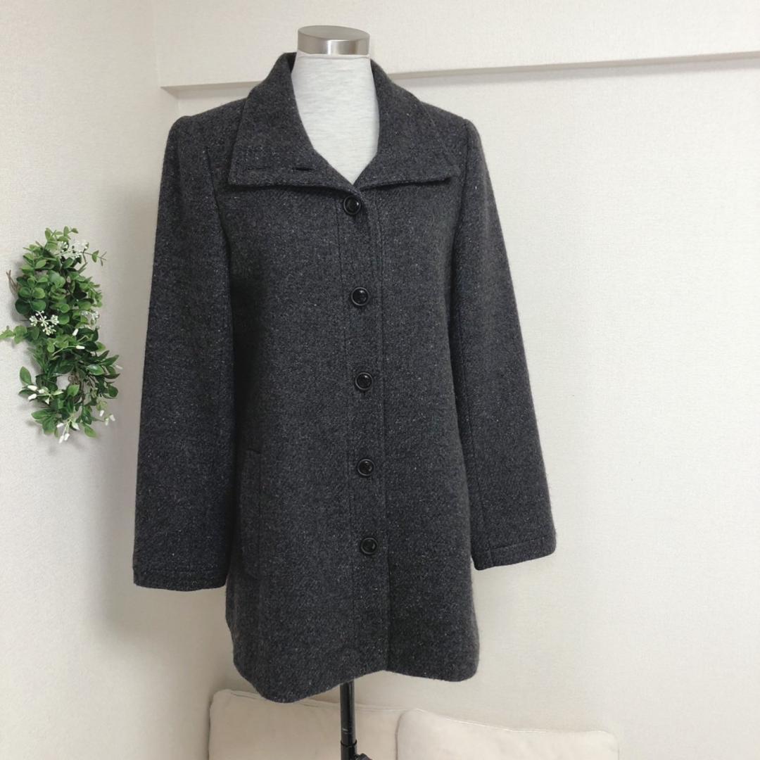 レリアンのロロピアーナカシミヤ100%高級コート9号グレー - メルカリ