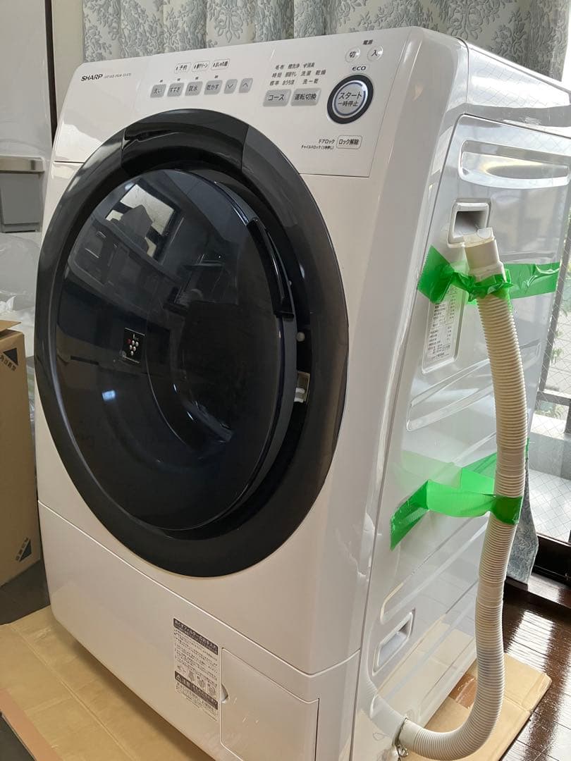 シャープ ES-S7D-WL ドラム式洗濯乾燥機 2019年製 ドラム式洗濯乾燥機 クリスタルホワイト ES-S7H-WR [洗濯7.0kg /乾燥