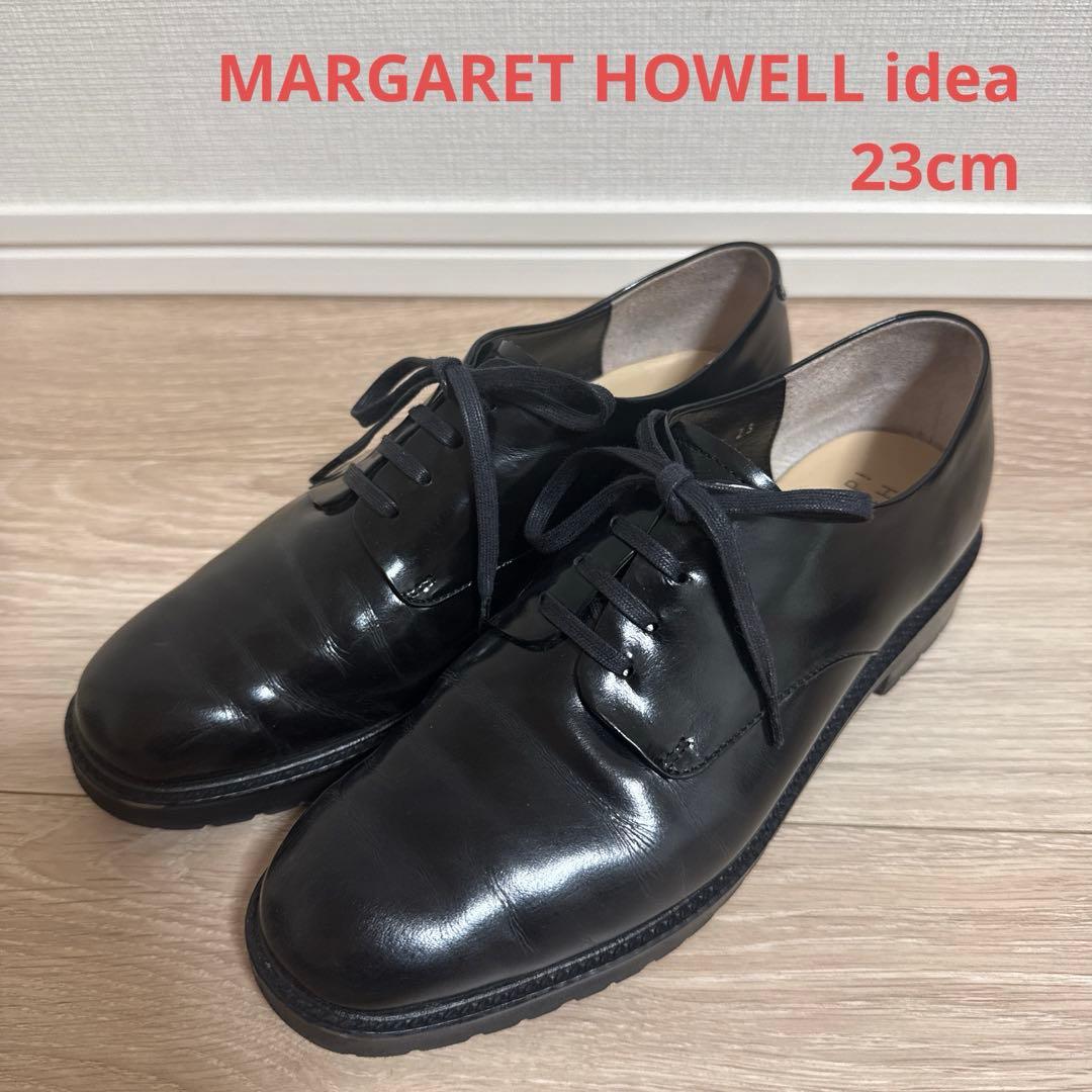 MARGARET HOWELL idea ブラックレースアップシューズ - メルカリ