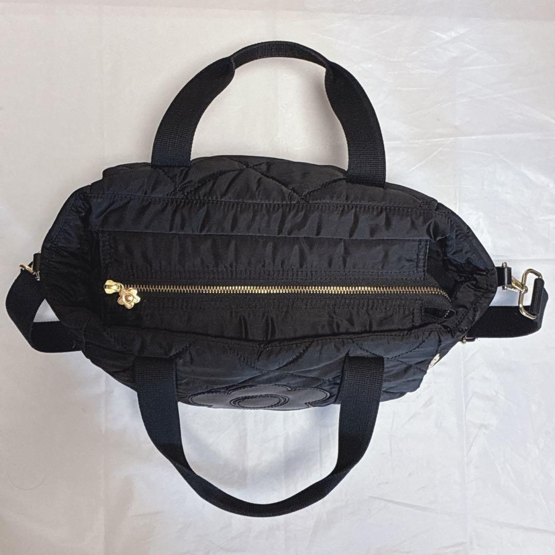 MARY QUANT キルティング2WAYバッグ ブラック デイジー - メルカリ