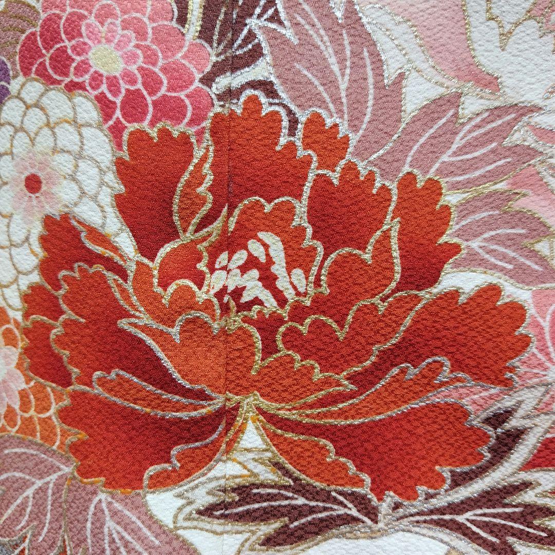 振袖フルセット(6点)・古典柄・金銀彩加工・暈し染め・高級手縫い