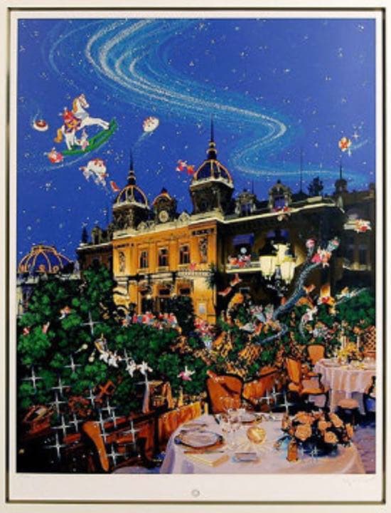 ♡ ヒロヤマガタ シルクスクリーン【モンテカルロの夜】直筆サイン入り